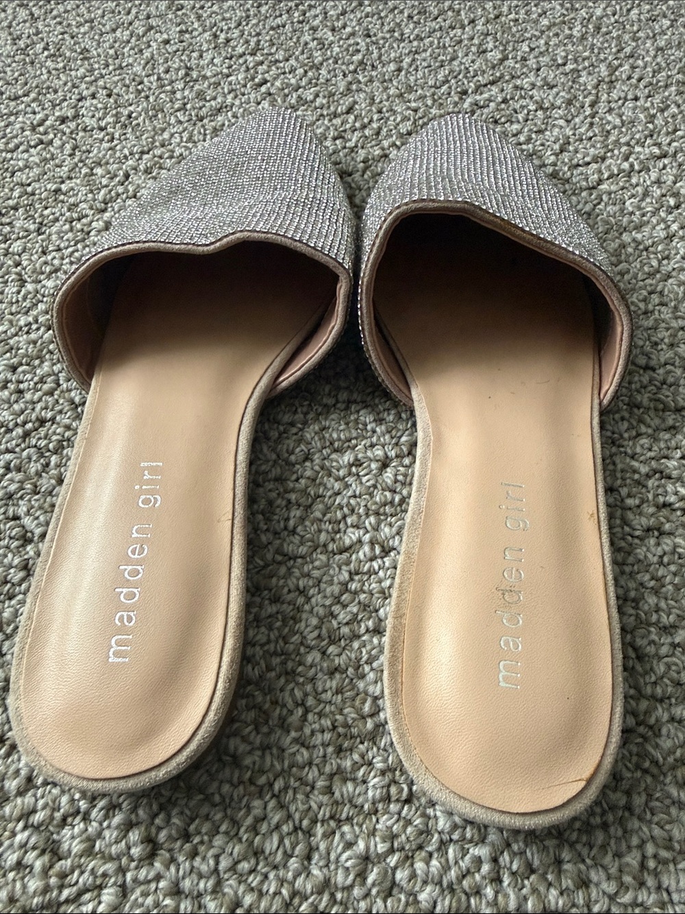 Madden Girl Tania R Rhinestone Pointed-Toe Mules – Size 7 - Picture 6 of 6